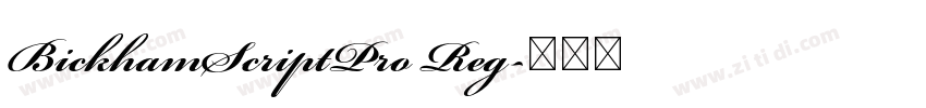 BickhamScriptPro Reg字体转换